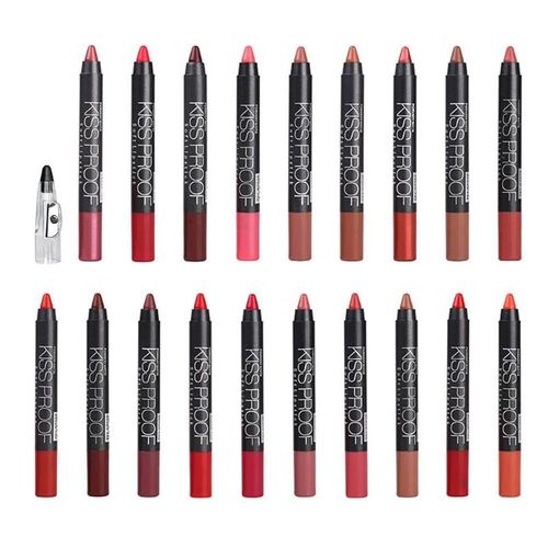 19 Couleurs Sexy Rouge À Levres Etanche Rouge À Levres Stylo Mode Levres Maquillage Longue Duree Brillant À Levres Lipliner Cosmetiques Outils De Beaute 