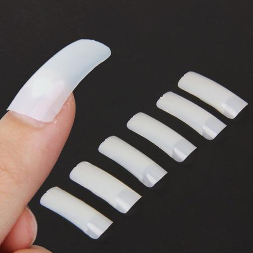 500 Pieces Faux Ongles Conseils Art Design Conseils Couverture Complete Nu Blanc Fran?Ais Acrylique Vernis Uv Gel Autocollant Salon Conception Manucure Outils 