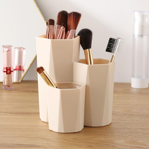 3 Treillis Maquillage Brosse Porte-Boîte De Rangement Table Organisateur Maquillage Vernis À Ongles Cosmetiques Boîte Porte-Stylo Maquillage Outils Kit 