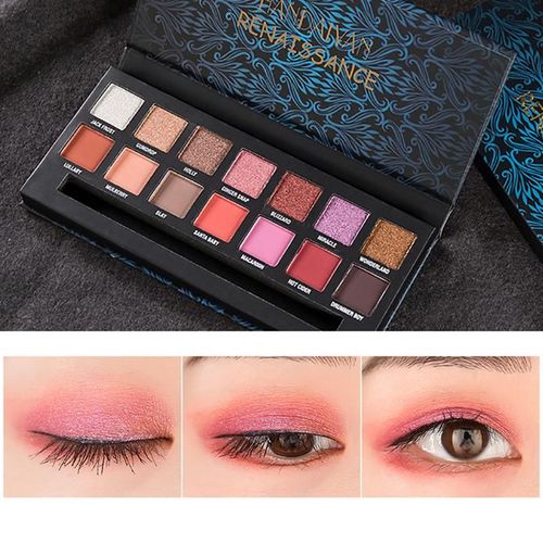Pro Mode Paillettes Mat Fard À Paupieres Pôlette 14 Couleurs Ombre À Paupieres Pôlette Maquillage Nu Ensemble Miroitant Cosmetiques 