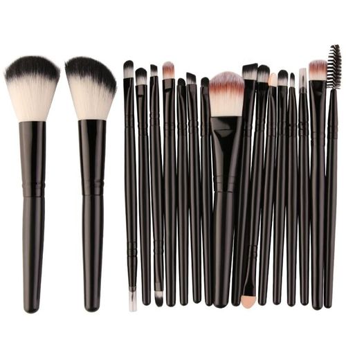 Maange 18 Pieces Ensemble Pinceaux De Maquillage Outils Kit Puissance Fond De Teint Blush Ombre À Paupieres Melange Ventilateur Cosmetique Maquillage Maquiagem 