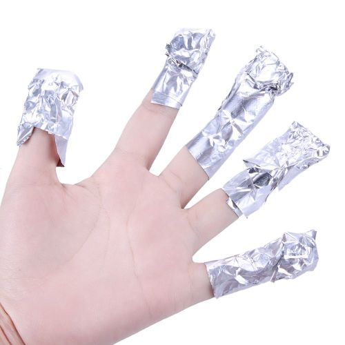 100 Pieces/Sac Nettoyant Pour Ongles Ongles Gel Dissolvant De Vernis Feuille Enveloppes Manucure Soins Des Ongles Facile À Utiliser Uv Gel Dissolvant De Vernis À Ongles 