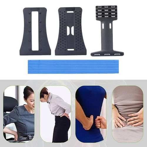 1 Set Back Massage Civiere Etirement Magique Taille Soutien Cou Relax Colonne Vertebrale Douleur Cervicale Soutien Lombaire Ensemble Bonne Qualite 