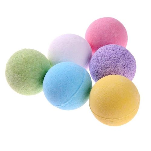 1pc Bain De Mer Profonde Sel Corps Huile Essentielle Boule De Bain Naturel Bulles De Bain Bombes Boule Rose/The Vert/Lavande/Citron/Lait Aleatoire 