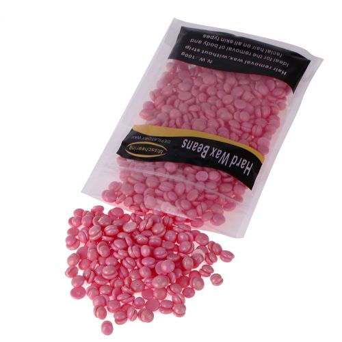 100g Cire Dure Haricots Rose Rose Saveur Papier Epilatoire Cire Epilation À La Cire Granules Corps Beaute Bikini Bras Fosse Jambe Epilation 