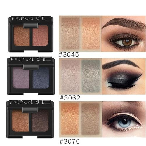 Kimuse Pôlette De Fard À Paupieres Double Couleur Europeenne Mat Paillettes Cosmetique Pigment Maquillage Ombre À Paupieres Chatoyante Livraison Directe 