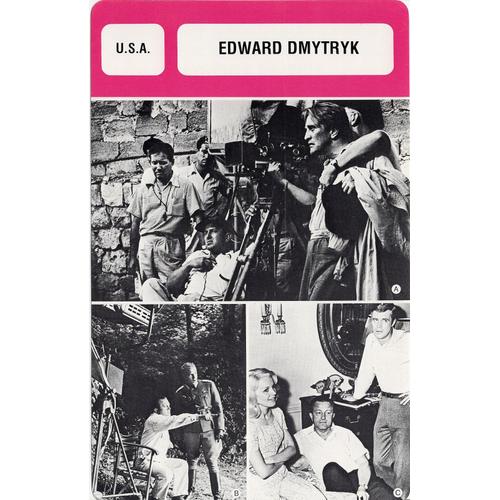 Fiche Monsieur Cinéma Edward Dmytryk