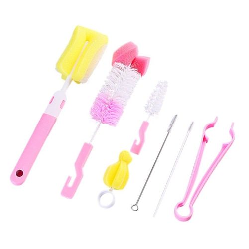 Bebe Lait Bouteille Bouteille En Plastique Brosse Alimentation Eponge Ensemble Nettoyant Verre Nettoyage Eau Cuisine Tasse Lait Outil 