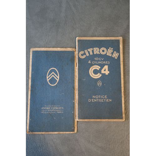 Citroën C4, 10 Cv, 4 Cylindres. Notice D'Entretien