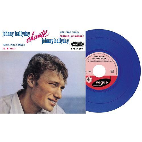 Chante Johnny Hallyday-Ep N°11 Vinyle Bleu