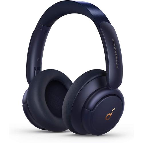 by Anker Q30 Casque Bluetooth sans Fil à Réduction de Bruit Active Hybride, Plusieurs Modes, Hi-Res Son, EQ in App, Autonomie 40 h, Charge Rapide, Oreillettes Confort, Connexion multipoint