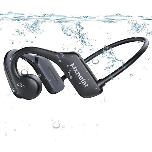 Casque Conduction Osseuse Écouteur Bluetooth Sport sans Fil, Casque de Natation Oreille Ouverte Ecouteurs Casque, IP68 Etanche, avec Lecteur MP3 32 Go pour La Course à Pied, Le Cyclisme