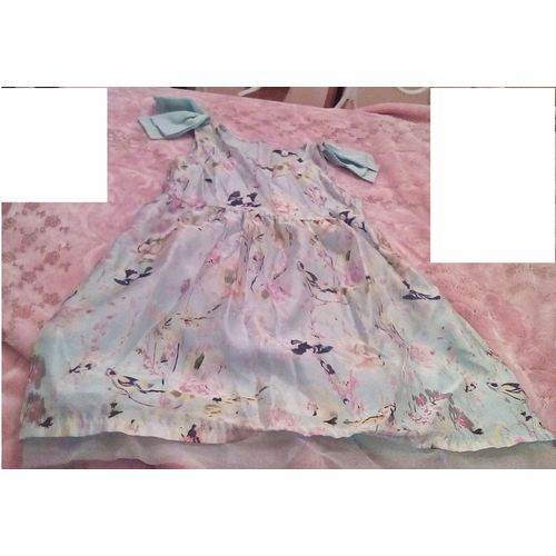 Robe Bleue Ciel Fleurs Mini Mignon Taille 12 Ans ..