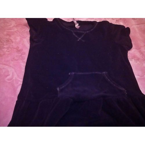 Robe Velours Noire Kid Graffiti 10-12 Ans ..