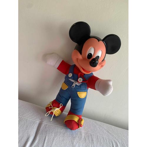 RARE ANCIENNE POUPEE MICKEY MOUSE WALT DISNEY - 30 cm Peluche vintage Jeu  jouet