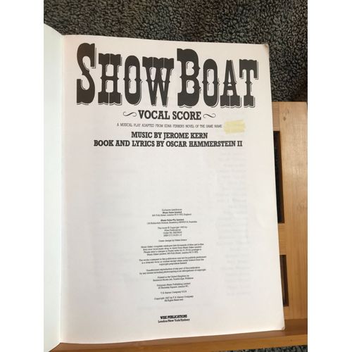 J. Kern / O. Hammerstein Ii Show Boat Partition Chant Piano Éd. Wise Publication