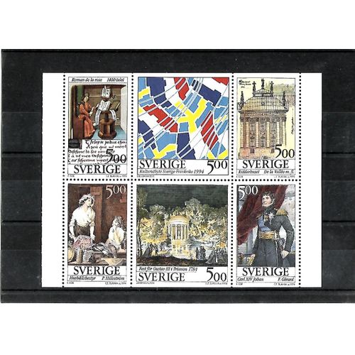 Suède-1994-Relations Culturelles France/Suède-Emission Conjointe Franco Suédoise-Timbres Neufs** -Gomme Intacte- 1 Er Choix