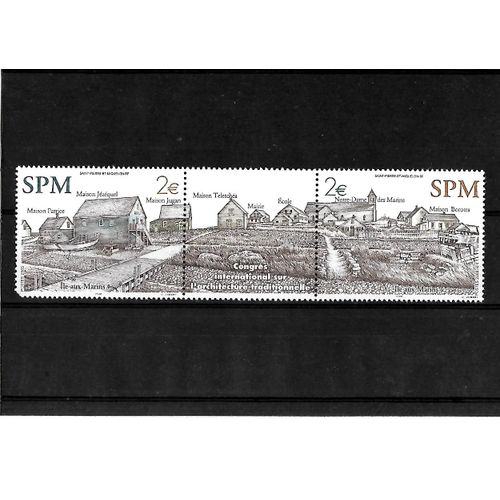 Saint Pierre Et Miquelon-2003-Congrès International Sur L'architecture Traditionnelle Y.T 796/797 -Timbres Neufs** -Gomme Intacte- 1 Er Choix