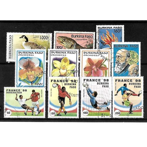 Burkina-Lot De 11 Timbres Oblitérés-Très Bon Etat
