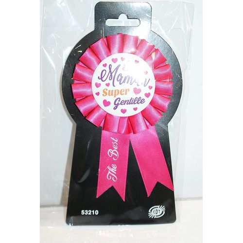 Cocarde 18cm Maman Super Gentille 