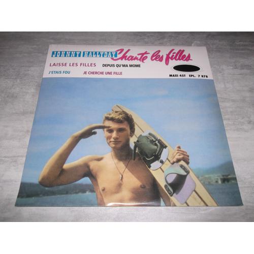 Johnny Hallyday Chante Les Filles-Maxi Vinyle-