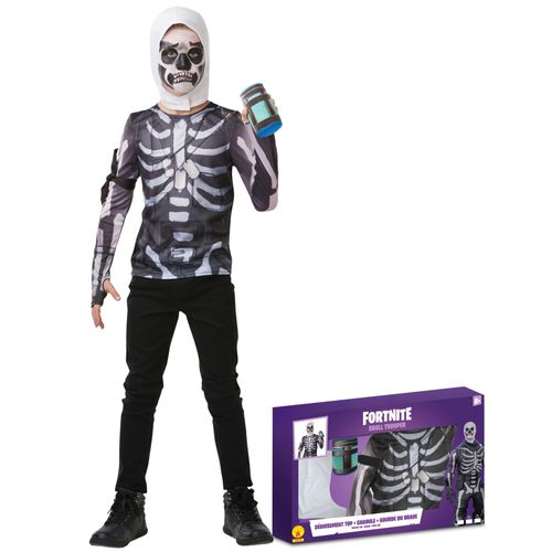 Coffret Classique Skull Trooper Fortnite Adolescent - Taille: 11 À 12 Ans (141 À 152 Cm)