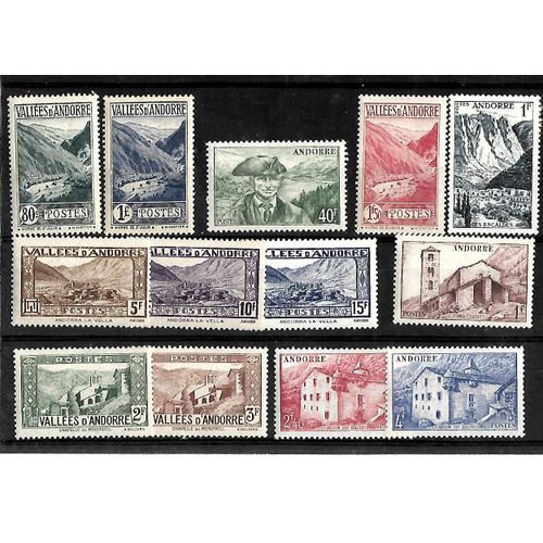 Andorre Français-1932/1958-Lot De 13 Timbres Neufs** -Gomme Intacte- 1 Er Choix