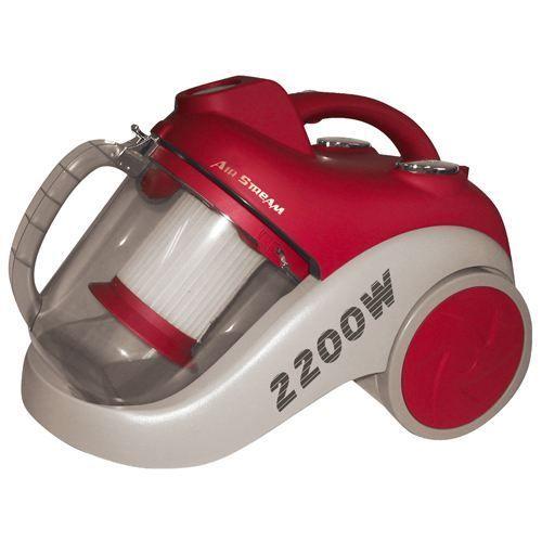 H.Koenig Air Stream TC801 - Aspirateur - traineau - sans sac - 2200 Watt - rouge