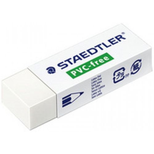 Staedtler Staedtler Gomme B20, Sans Pvc, Blanc Noir