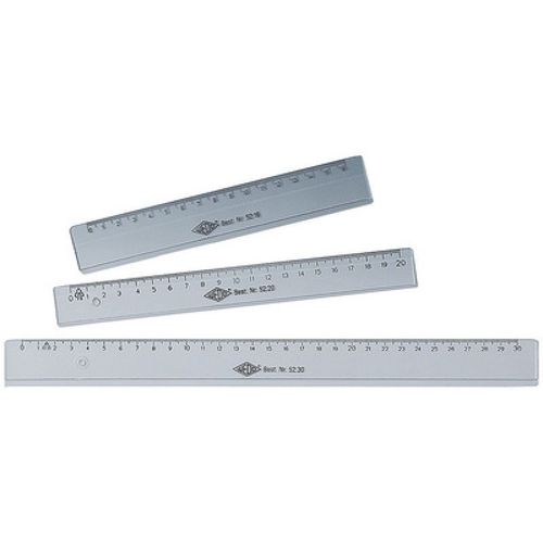 Wedo Wedo Règle Plate, 160 Mm, En Plastique, Transparente Noir