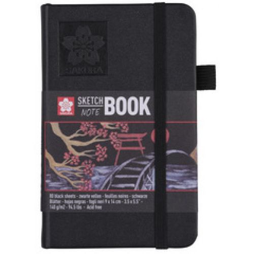 Sakura Sakura Carnet De Croquis, 130 X 210 Mm, Noir Noir