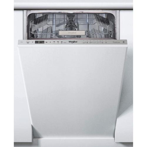 Whirlpool Slimline WSIO 3T223 PE X - Lave vaisselle Inox - Encastrable - largeur : 44.8