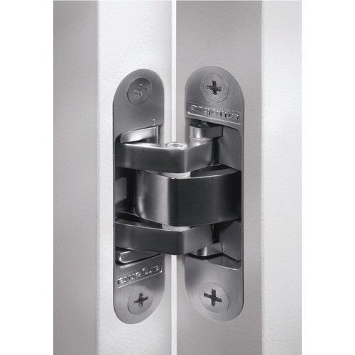Paumelle invisible - portes lourdes - SMALL - 95 mm - blanc - par 6 ARGENTA