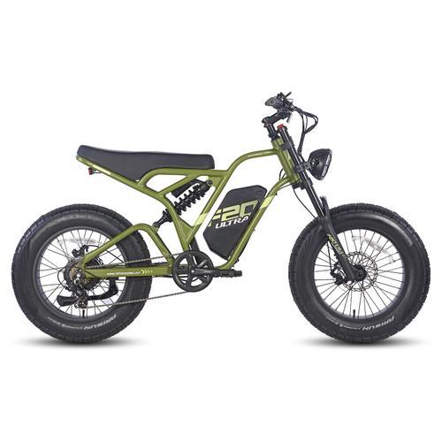 Vélo Électrique Fafrees F20 Ultra Autonomie 100km Moteur 750w Doubles Amortisseurs 20 Pouces Vtt Fat Bike 48v25ah Vert