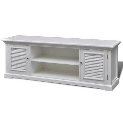 Vidaxl Meuble Tv Blanc Bois