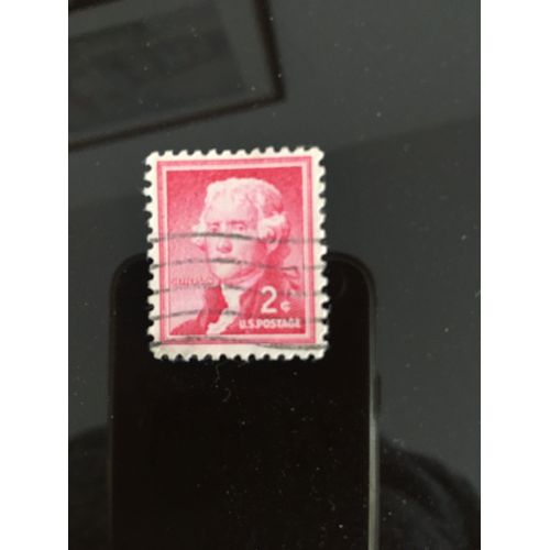 Timbre Etats Unis- Thomas Jefferson 2c