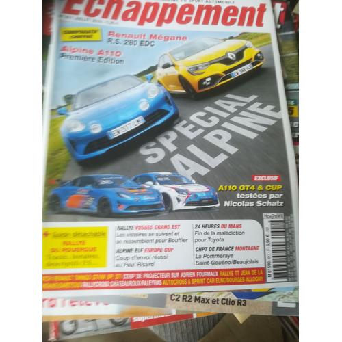 Echappement 611 De 2018 Alpine A110 Premiere Edition,Megane Rs 280 Edc,Alpine A110 Cup,Gt4,Twingo Gt Tce,Vw Up Gti,Vosges,24h Mans