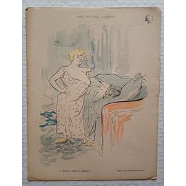 Le Rire # 103 Octobre 1896 Dessin De Toulouse Lautrec Les Petits Levers !