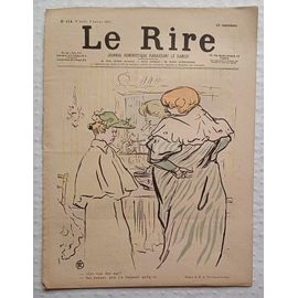 Le Rire # 114 Janvier 1897 Dessin De Toulouse Lautrec Alors Vous Etes Sage