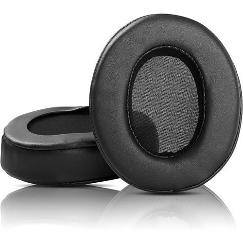 Coussinets de rechange pour casque - AQSACOKIYA - Corsair HS50 HS60 HS70 Pro - Cuir Noir