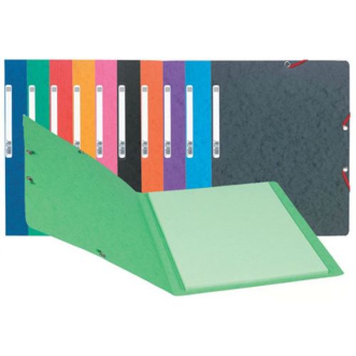Exacompta Exacompta Chemise À Élastiques, A4, Carton, Vert Noir