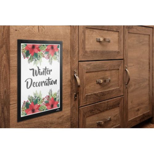 Durable Durable Cadre Magnétique Duraframe Wallpaper, A4, Argent Noir
