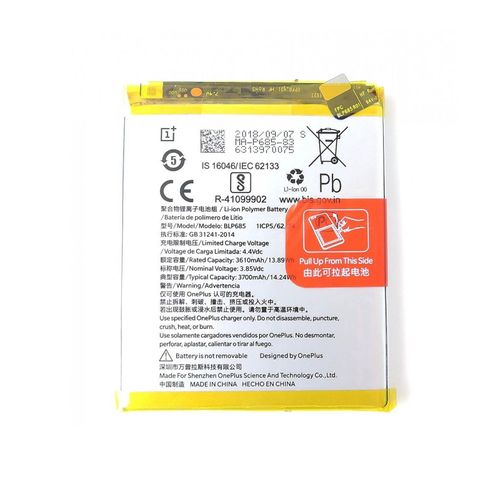 Remplacement De Batterie Original Blp685 Capacité En 3700 Mah Pour Le Oneplus 6t