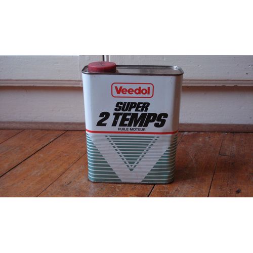 Ancien Bidon Tole 2l Veedol 2 Temps,Vintage.