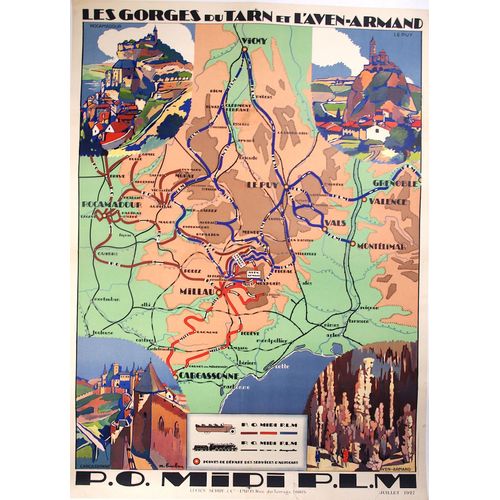 Affiche Les Gorges Du Tarn Et L'aven-Armand