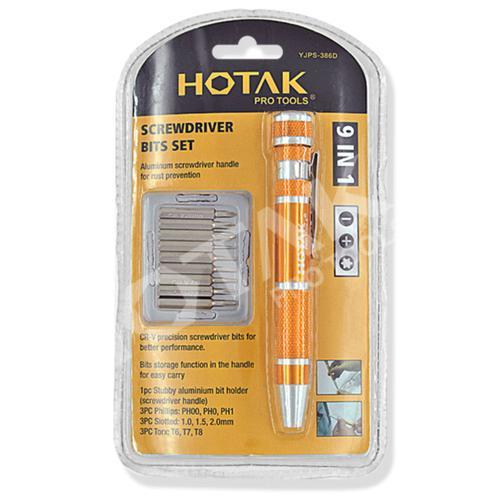 HOTAK PRO TOOLS SCREWDRIVER BITS SET 9 IN 1 TOURNEVIS DE PRECISION BRICOLAGE ELECTRONIQUE MAQUETTE LUNETTE OUTILS PACK REPARER REPARATION IMPORT AUDIO INFORMATIQUE COMASOUND KARTEL CSK ONLINE