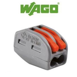 WAGO 15 BORNES DE CONNEXION RAPIDE S222 DOMINO SUCRE 3760162265729 ELECTRIQUE ELECTRICITE LOT SET PACK BRICOLAGE RENOVATION RENOVER COMASOUND KARTEL CSK ONLINE