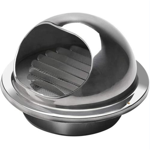 Aérateur rond avec grille en acier inoxydable (200mm)