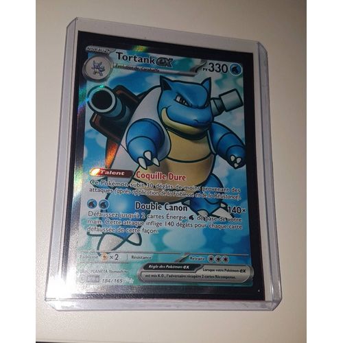 Carte Pokemon - Tortank Ex 184/165 Full Art - Pokemon 151 Ev3,5 Français