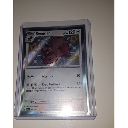 Carte Pokemon - Rongrigou - 206/091 - Secrète Rare Shiny - Ev4,5 Destinées De Paldea Français